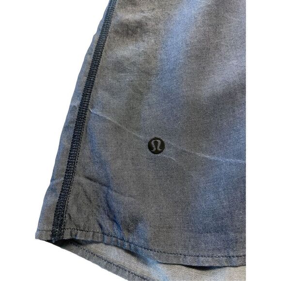 Lululemon “All tied up” open back tank top blue denim - Picture 3 of 3